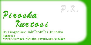 piroska kurtosi business card